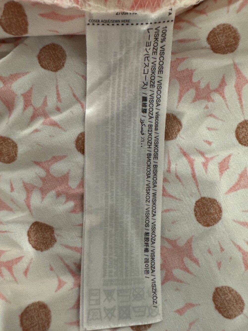 Floral Maxi Skirt By MNG In Pink & White With Daisy Pattern Size S Lightweight & - Picture 8 of 8